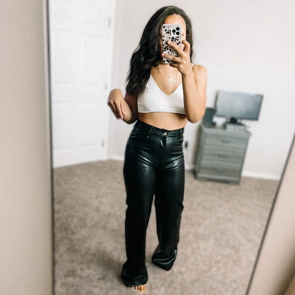 Nasty Gal Collection  Women’s Pants PU Leather - Picture 2 of 9